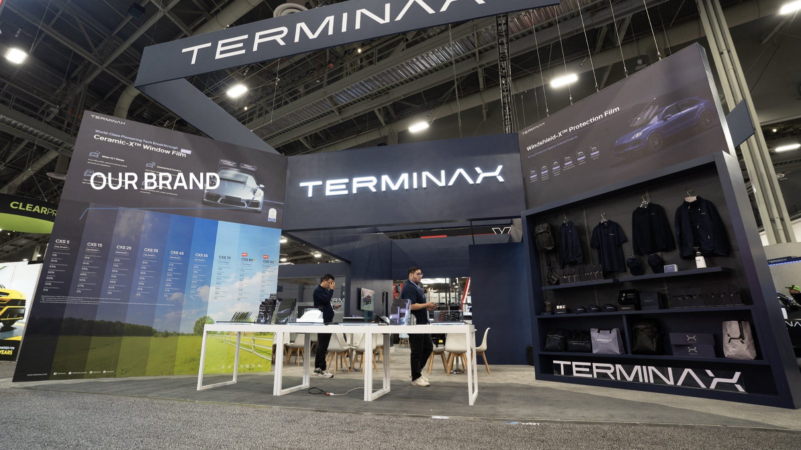 Stand Terminax en salon international — marque de PPF